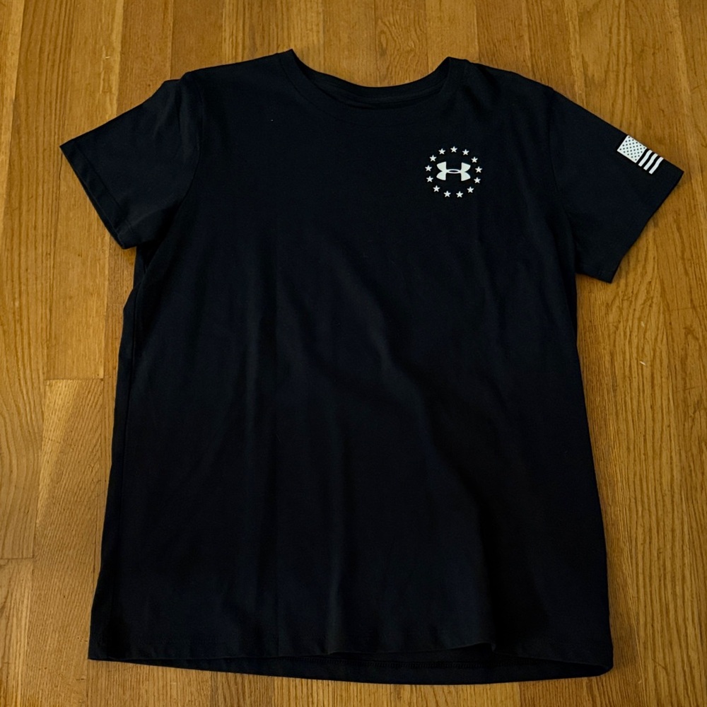 Under Armour Black Short Sleeve Freedom Tee